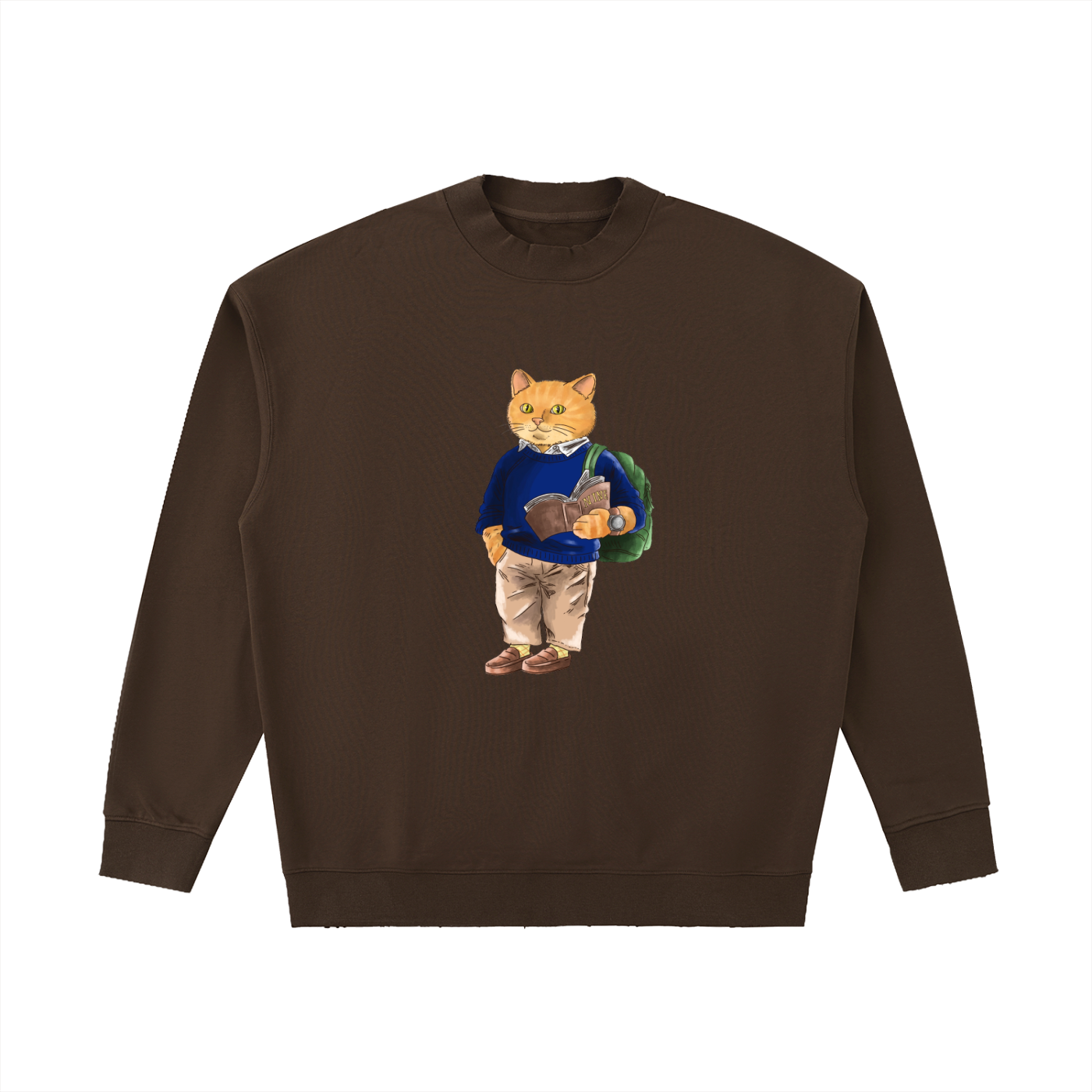 ‘Nine’ University Crewneck (Distressed Neck)