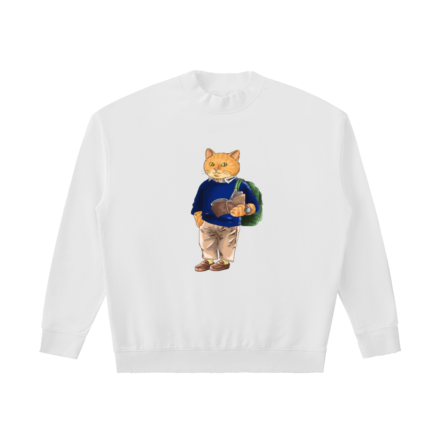 ‘Nine’ University Crewneck (Distressed Neck)